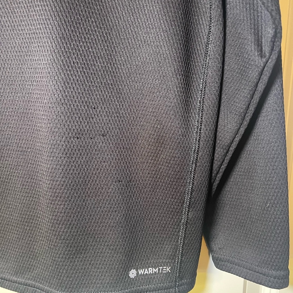 Tek Gear Black Textured Quarter-Zip Pullover - Picture 2 of 6